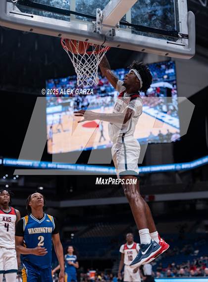 Thumbnail 3 in Dallas Kimball vs. Houston Washington (UIL 4A Basketball Division I Final) photogallery.