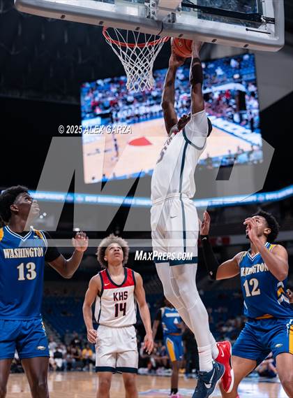 Thumbnail 2 in Dallas Kimball vs. Houston Washington (UIL 4A Basketball Division I Final) photogallery.