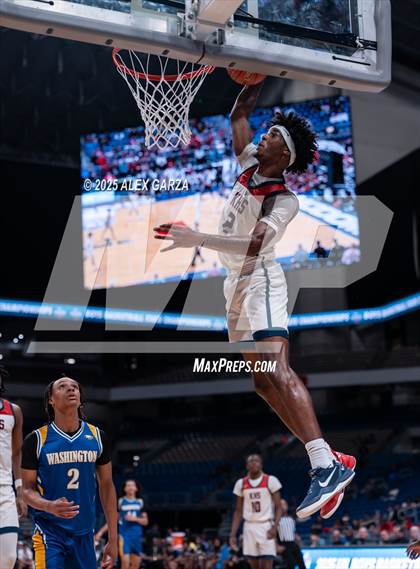 Thumbnail 2 in Dallas Kimball vs. Houston Washington (UIL 4A Basketball Division I Final) photogallery.