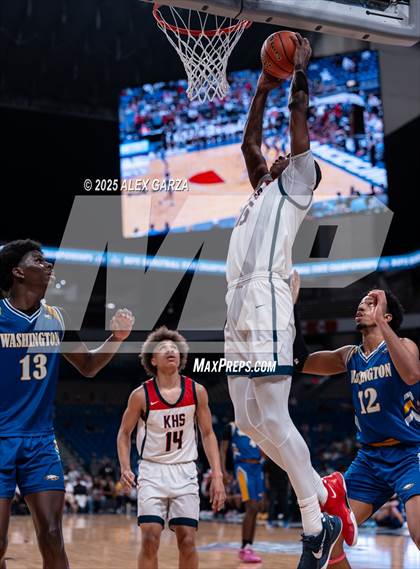 Thumbnail 1 in Dallas Kimball vs. Houston Washington (UIL 4A Basketball Division I Final) photogallery.