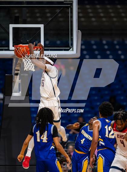 Thumbnail 3 in Dallas Kimball vs. Houston Washington (UIL 4A Basketball Division I Final) photogallery.