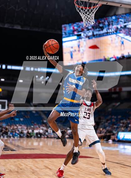 Thumbnail 3 in Dallas Kimball vs. Houston Washington (UIL 4A Basketball Division I Final) photogallery.