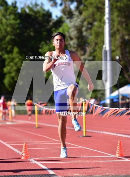 Thumbnail 1 in CCS Top 8 Los Gatos (Boys Long Jump) photogallery.