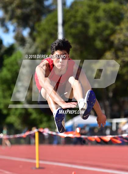 Thumbnail 1 in CCS Top 8 Los Gatos (Boys Long Jump) photogallery.