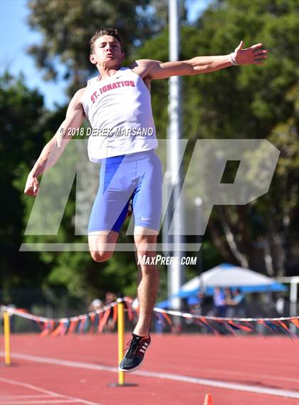 Thumbnail 1 in CCS Top 8 Los Gatos (Boys Long Jump) photogallery.
