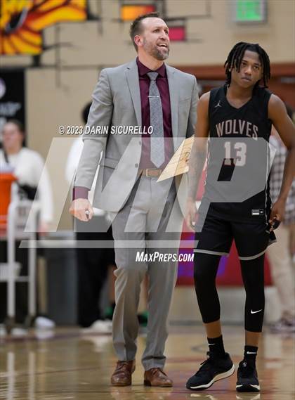 Thumbnail 1 in Desert Mountain vs. Notre Dame Prep (Hoophall West Invitational) photogallery.
