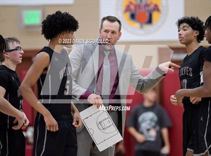 Thumbnail 2 in Desert Mountain vs. Notre Dame Prep (Hoophall West Invitational) photogallery.