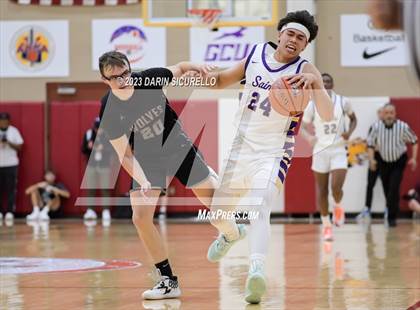 Thumbnail 1 in Desert Mountain vs. Notre Dame Prep (Hoophall West Invitational) photogallery.
