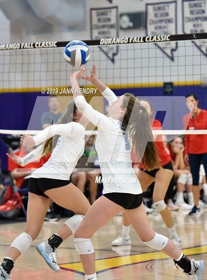 Thumbnail 2 in Cathedral Catholic vs. Mercy (Durango Fall Classic) photogallery.