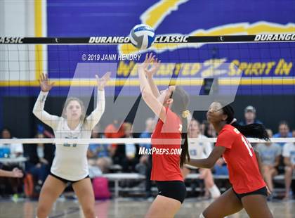 Thumbnail 1 in Cathedral Catholic vs. Mercy (Durango Fall Classic) photogallery.