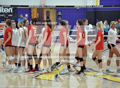 Thumbnail 2 in Cathedral Catholic vs. Mercy (Durango Fall Classic) photogallery.