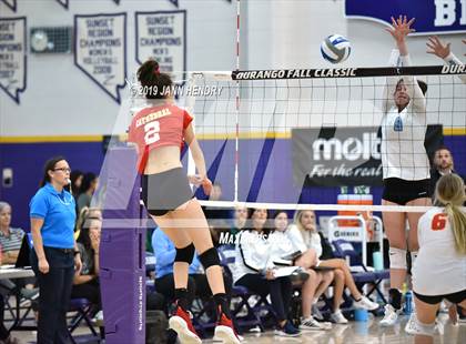 Thumbnail 2 in Cathedral Catholic vs. Mercy (Durango Fall Classic) photogallery.