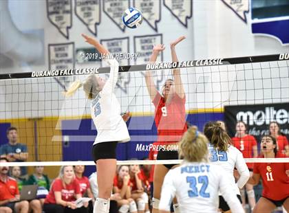 Thumbnail 3 in Cathedral Catholic vs. Mercy (Durango Fall Classic) photogallery.
