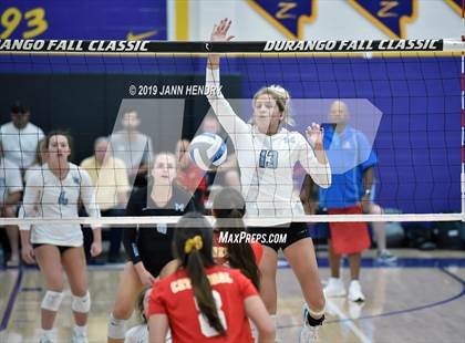 Thumbnail 2 in Cathedral Catholic vs. Mercy (Durango Fall Classic) photogallery.