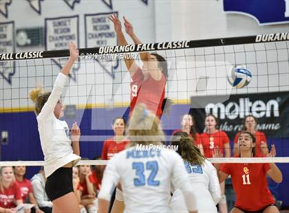 Thumbnail 1 in Cathedral Catholic vs. Mercy (Durango Fall Classic) photogallery.