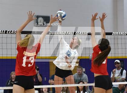 Thumbnail 1 in Cathedral Catholic vs. Mercy (Durango Fall Classic) photogallery.