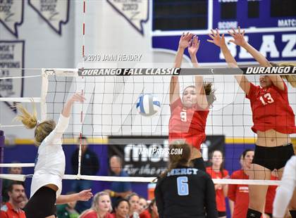 Thumbnail 2 in Cathedral Catholic vs. Mercy (Durango Fall Classic) photogallery.