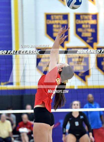 Thumbnail 2 in Cathedral Catholic vs. Mercy (Durango Fall Classic) photogallery.