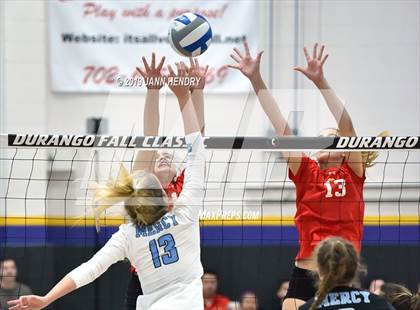 Thumbnail 1 in Cathedral Catholic vs. Mercy (Durango Fall Classic) photogallery.