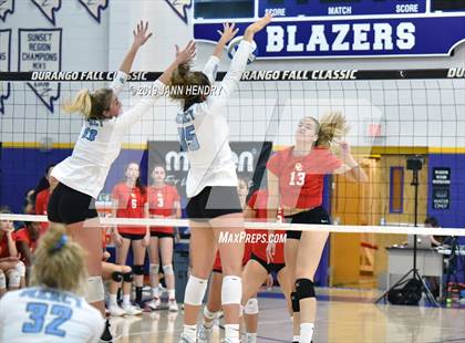 Thumbnail 2 in Cathedral Catholic vs. Mercy (Durango Fall Classic) photogallery.