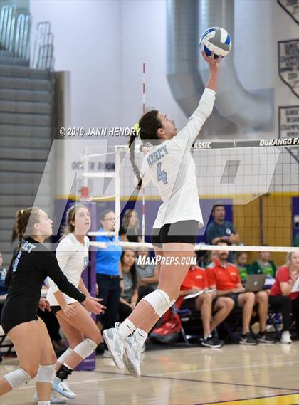 Thumbnail 1 in Cathedral Catholic vs. Mercy (Durango Fall Classic) photogallery.