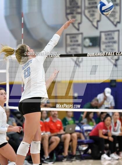 Thumbnail 2 in Cathedral Catholic vs. Mercy (Durango Fall Classic) photogallery.