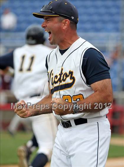 Thumbnail 3 in Kingston vs. Victor (NYSPHSAA Class AA Final) photogallery.