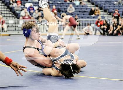 Thumbnail 2 in NYSPHSAA Wrestling Dual Finals Round 1 (Chautauqua Lake vs Peru) photogallery.