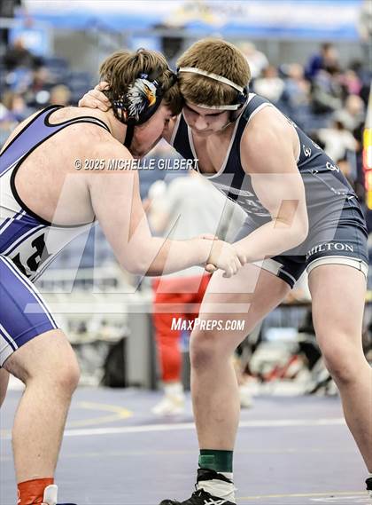 Thumbnail 2 in NYSPHSAA Wrestling Dual Finals Round 1 (Chautauqua Lake vs Peru) photogallery.