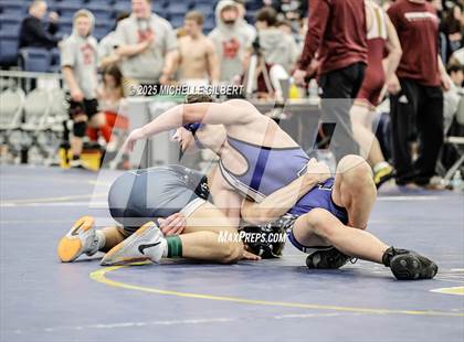 Thumbnail 2 in NYSPHSAA Wrestling Dual Finals Round 1 (Chautauqua Lake vs Peru) photogallery.