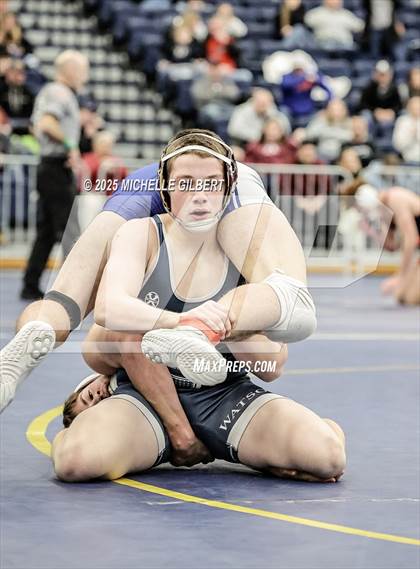 Thumbnail 2 in NYSPHSAA Wrestling Dual Finals Round 1 (Chautauqua Lake vs Peru) photogallery.