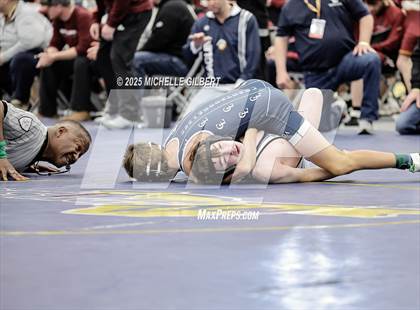 Thumbnail 3 in NYSPHSAA Wrestling Dual Finals Round 1 (Chautauqua Lake vs Peru) photogallery.