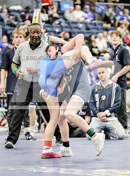Thumbnail 1 in NYSPHSAA Wrestling Dual Finals Round 1 (Chautauqua Lake vs Peru) photogallery.