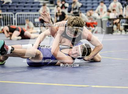 Thumbnail 1 in NYSPHSAA Wrestling Dual Finals Round 1 (Chautauqua Lake vs Peru) photogallery.