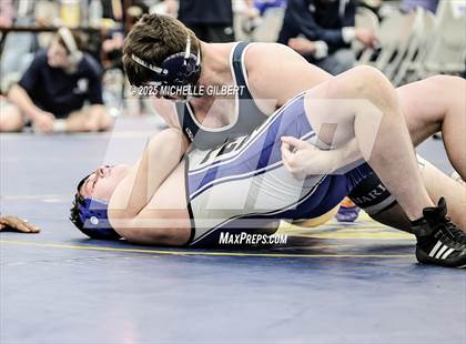 Thumbnail 1 in NYSPHSAA Wrestling Dual Finals Round 1 (Chautauqua Lake vs Peru) photogallery.