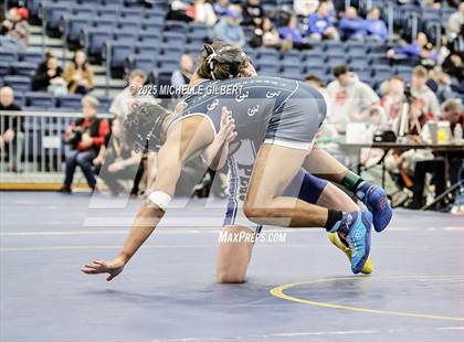 Thumbnail 3 in NYSPHSAA Wrestling Dual Finals Round 1 (Chautauqua Lake vs Peru) photogallery.