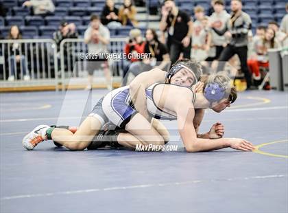 Thumbnail 3 in NYSPHSAA Wrestling Dual Finals Round 1 (Chautauqua Lake vs Peru) photogallery.