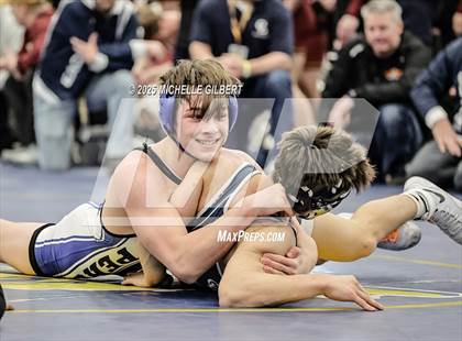 Thumbnail 2 in NYSPHSAA Wrestling Dual Finals Round 1 (Chautauqua Lake vs Peru) photogallery.