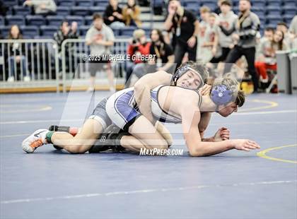 Thumbnail 1 in NYSPHSAA Wrestling Dual Finals Round 1 (Chautauqua Lake vs Peru) photogallery.
