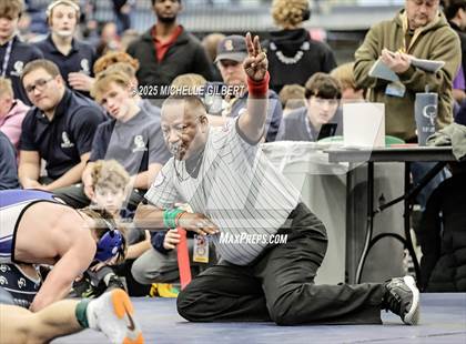 Thumbnail 1 in NYSPHSAA Wrestling Dual Finals Round 1 (Chautauqua Lake vs Peru) photogallery.