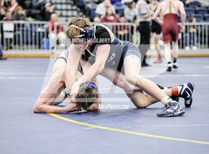 Thumbnail 2 in NYSPHSAA Wrestling Dual Finals Round 1 (Chautauqua Lake vs Peru) photogallery.
