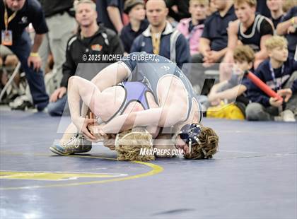 Thumbnail 3 in NYSPHSAA Wrestling Dual Finals Round 1 (Chautauqua Lake vs Peru) photogallery.