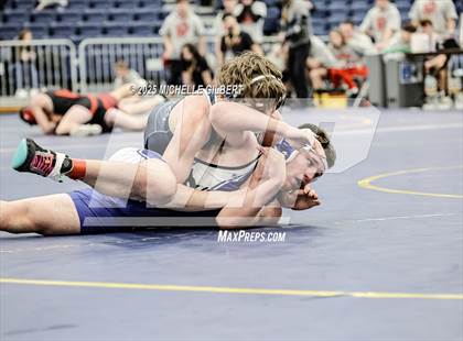 Thumbnail 2 in NYSPHSAA Wrestling Dual Finals Round 1 (Chautauqua Lake vs Peru) photogallery.
