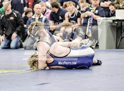 Thumbnail 1 in NYSPHSAA Wrestling Dual Finals Round 1 (Chautauqua Lake vs Peru) photogallery.