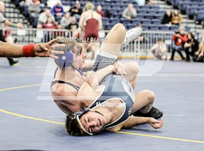 Thumbnail 3 in NYSPHSAA Wrestling Dual Finals Round 1 (Chautauqua Lake vs Peru) photogallery.