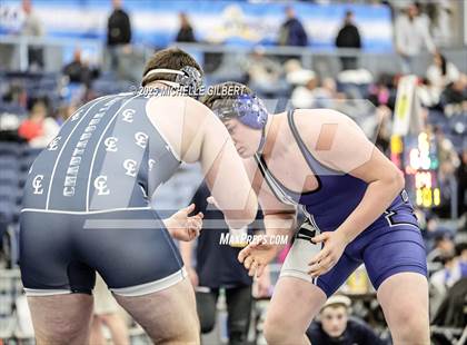 Thumbnail 2 in NYSPHSAA Wrestling Dual Finals Round 1 (Chautauqua Lake vs Peru) photogallery.