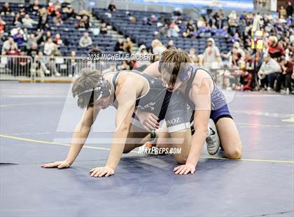 Thumbnail 3 in NYSPHSAA Wrestling Dual Finals Round 1 (Chautauqua Lake vs Peru) photogallery.