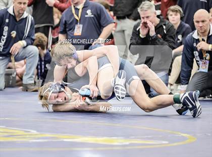 Thumbnail 1 in NYSPHSAA Wrestling Dual Finals Round 1 (Chautauqua Lake vs Peru) photogallery.