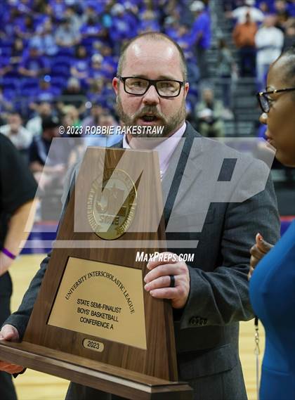 Thumbnail 1 in Graford @ Benjamin (UIL 1A Basketball State Semifinal Medal Ceremony) photogallery.