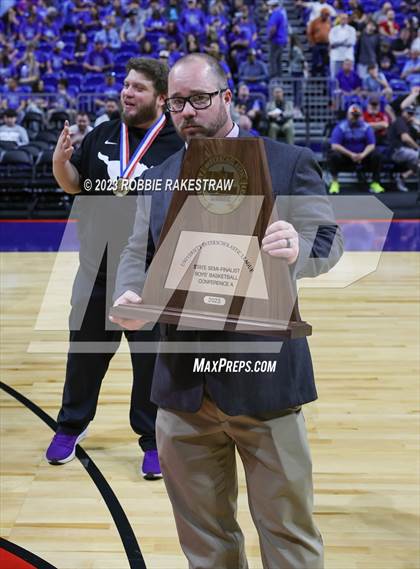 Thumbnail 2 in Graford @ Benjamin (UIL 1A Basketball State Semifinal Medal Ceremony) photogallery.